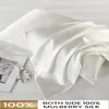 100%Silk Pillowcase Hair Skin 19 Momme 100% Pure Natural Mulberry Silk Standard Size Pillow Cases Cover Hidd 240223