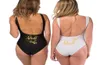 Bruid Stam Print Eendelig Badpak Voor Vrouwen Badpak Vrouwelijke Voering Bruiloft Backless Beachwear Bikini Y2003197370646