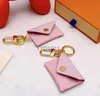 Keychains 2022 Letter Keyring Designer Purse Pendant Coin Pink Keychains 240303