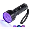 Uv Led Flashlight 51 Leds 395nm Ultra Violet Torch Light Lamp Blacklight Detector for Dog Urine Pet Stains and Bed Bug6580824