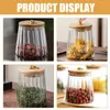 Storage Bottles Glass Jar Tea Container Food Can Coffee With Lid Canisters Bamboo Lids Dried Jars Airtight Cereal