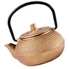 Ensembles de vaisselle Ensemble de théière en fonte Bouilloire sifflante Cuisinière Meubles de maison de poupée Petit diffuseur