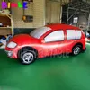 wholesale Personalizza il modello di auto gonfiabile gigante a grandezza naturale 4mLx2mWx2mH (13.2x6.5x6.5ft), grande palloncino volante a elio Automobile da corsa galleggiante per la pubblicità