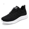 Soft sports running shoes with breathable women balck white womans 02041215612