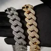Кубинские цепочки в стиле хип-хоп 15 мм, ожерелье с полной льдом, мужская цепочка из 10-каратного золота, выращенная в лаборатории с бриллиантами, выращенная в лаборатории в Майами, кубинская звеньевая цепь