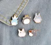 Infância meu vizinho adorável totoro chinchila broche botão pinos denim jaqueta pino emblema dos desenhos animados animal jóias gift7195831