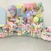 73cm Baby Shower Lettre Ballon Cadre Boîte Mosaïque Fête D'anniversaire Décoration Ballons De Mariage Alphabet Remplissage Stand Toile De Fond DIY 240222