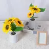 Lampes de table rechargeable tournesol LED simulation veilleuse lampe fleurs bureau décoratif