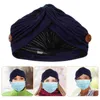 Beret Hat Button Head Wrap Woman Cap Chemioterapy poliester kobiet Kobiet Kobiet Letnie czapki