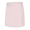 Alo Yoga Summer New umidade Wicking Tennis Skirt Rápida seca respirável Double em camadas anti -brilho feminino Salia de calças esportivas