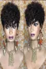 Short Sassy Curl Pixie Cut Wig kinky curly Bob Human Hair Wigs For Women Brazilian Remy 150 full Density258Z1384567