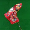 Golfclubhoes Clown putterhoes Smiley putterhoes één lijn lang Met klittenband gesloten