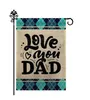 Tatil Kutlayın Mutlu Babalar Günü Bayrağı Aşk Baba Bayrağı En İyi Baba Baba Dekorasyon Avlu Yard Kalp Bayrağı Keten Malzeme P283