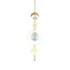 Décorations de jardin Prismes de cristal Pendentif Fée colorée Papillon Champignon Libellule Moth Lumière Attrapant Carillon de vent pour la décoration de mariage