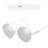 Sonnenbrille Retro Doppelbrücken 2024 Designer Hochwertige Metall Sonnenbrille Mode Männer Runde UV400
