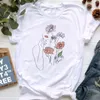 Camisetas para mujer, camisa estética, ropa de manga corta a la moda para mujer, camisetas de verano, camiseta estampada para mujer