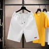 Men's Shorts Loose Fit Beach Pants Summer Sport With Elastic Waist Pockets Casual Jogger Letter Mark For Men