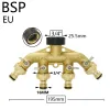 Aanstekers Messing 3/4 "Draad Tuinslang Watersplitter 2/4weg Tuinkraan Irrigatie Vae Y Type Watering Verstelbare Schakelaar Controller