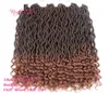 OMBRE COLOR DEA LOCS CAPELLI marley intrecciare le estensioni dei capelli nave 2021 moda 18 pollici trecce all'uncinetto hald wave hald ricci fo2427583