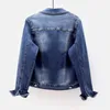 2023 Denim Jas Vrouwen Kleding Buiten Herfst Winter Slanke Casual Jassen Korte Tops Studenten Jean Jas Oversize 5xl Overjas 240229