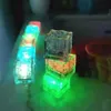 Vattentät LED Ice Cube Multi Color Flashing Glow in the Dark Light Up For Bar Club Drinking Party Wine Decoration 240301