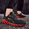 2020 neue Outdoor-Männer Free Running für Männer Jogging Walking Sportschuhe Hochwertige Schnür-Athietic-atmungsaktive Blade-TurnschuheF6 Schwarz weiß