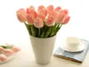 PU Tulip display flower real touch nonpolluting PU Tulip Artificial Flowers Simulation Wedding or Home Decorative Flower shi2604929