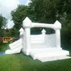 Maison de rebond gonflable blanc de jeu en gros avec un saut de château de château de château pour les mariages décorations