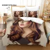 セット新しいAdele Adkins Bedding Set Single Twin Full Queen KingサイズベッドセットAldult Kid Bedroom DuvetCoverセット3Dプリントベッドシートセット