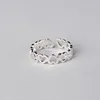 Обручальные кольца богемные винтажные серебряные кольца с сердцем любви для женщин подарок Bijoux регулируемый палец антикварные обручальные кольца Anillos