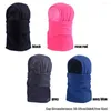 Berets Women Men Outdoor Windproof Thickened Neck Warmer Scarf Caps Face Mask Polar Fleece Hat