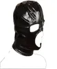 Nero BDSM Maschere per la testa del sesso cappuccio maschera schiavo sm player occhi aperti uomini prodotti per adulti per coppie lingerie gioco di ruolo Flirtare giocattoli del sesso7110371