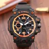 Montre de choc de luxe hommes Sport militaire usine Autolight montres de sport résistantes à l'eau LED g multifonction fuseaux horaires armée militaire Shockin nouvelles montres-bracelets