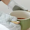 1 Pair Microwave Glove BBQ Oven Baking Pot Mitts Cooking Heat Resistant Kitchen Mittens 240227