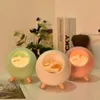 USB Cut Cat House Touch Dimning LED Night Light Kid Baby Bedroom Home Modern Indoor Study Bedside Decoration Creative Present Lamp 240227