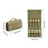 Camping Seasoning Storage Bag Portable Canvas Travel Spice Kit 9PCS Set Containers 240223
