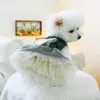 Abbigliamento per cani Abbigliamento per animali domestici con anello di trazione Abito con fiocco Decorazione Abiti da principessa eleganti per un comfort elevato