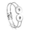 NOOSA Gember Snap Sieraden Manchet Bangle Goud Verzilverd Elastisch DIY 18mm Snaps Kraal Armband Verwisselbare Charm Armbanden