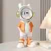 Nordic Harz Astronaut Skulptur Kreative Wohnkultur Cartoon Animation Spaceman Puppe Statue Wohnzimmer Büro Desktop Ornamente 240220