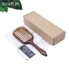 Luxurious Sandalwood Hair Brush Women Custom Wide Teeth Paddle Hairbrush Wooden Comb for Hair Massage Scalp Brush Brosse Cheveux 240226