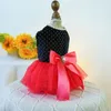 Dog Apparel Pet Dress For Outings Princess With Bow Clothing Chihuahua Costume