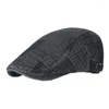 Boinas Elegante Gorra unisex Super suave Protector solar Denim A prueba de viento Anti sol