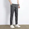 Spring Men Straight Cotton Casual Pants Summer In Loose Pantalones Holgados Gray Baggy Male Hombre Man Y2K 240226