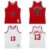 Maillots de basket-ball cousus Luc Longley 1997-98, maillot rétro classique en maille Hardwoods, S-6XL