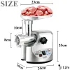 KLINDER ELEKTRISK Köttkvarn Tung 3000W Max kraftfullt kök Kött Chopper Sorv Stoppare Mincer Slicer Food Processor Sonifer