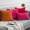 1Pcs Solid Color Corduroy Pillow Case Decorative Sofa Cushion Cover 40x40cm 45x45cm 30x50cm Home Decor 240223