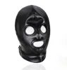 Soft PU Leather Mask Hood escravo escravo em jogos para adultos para casais Fetish Sex Flerting Toys for Women and MEM1333522