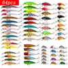 Balıkçılık cazibesi seti balık tutma sert yem mini minnow yüzen salıncak krankbait çılgın wobblers yapay biyonik krank lures 240223