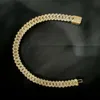 Custom Vvs Moissanite Big Hip Hop Mens Rapper Chain Pendant Necklace Set Double Row Cuban Link Chain 15mm 18mm 19mm 20mm 30mm
