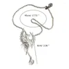 Ожерелья с подвеской E0BF, колье-сирена, брошь из смолы, готическая цепочка на ключицу, ювелирные изделия, регулируемый орнамент на ключицу для повседневного ношения